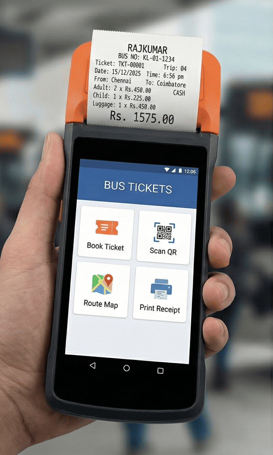 Bus Ticketing POS Device